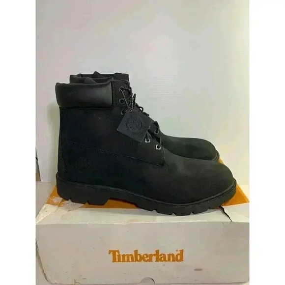 .393 Timberland Classic 6 IN, Waterproof boot Black Nubuck-US 13 MENS M/M - Picture 1 of 6